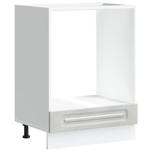 vidaXL Ovnskap Kalmar betonggrå konstruert tre