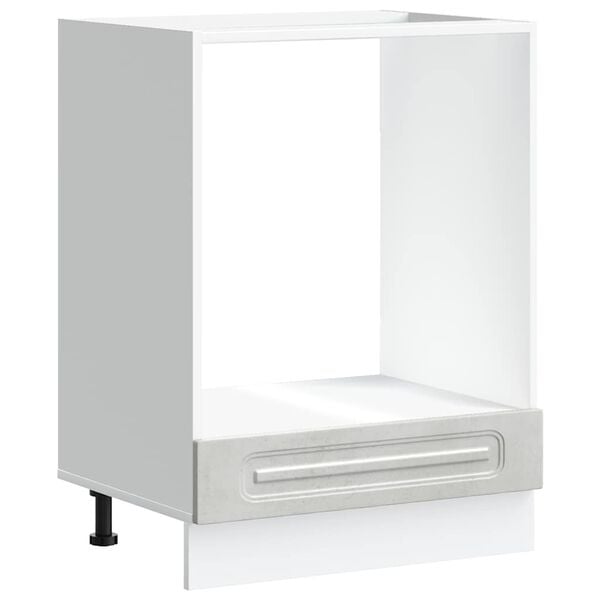 vidaXL Ovnskap Kalmar betonggrå konstruert tre