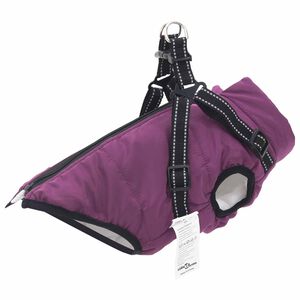 vidaXL Hund Frakk Lilla L32 Fleece og polyester