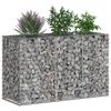 vidaXL Gabion hevet seng s&oslash;lv 130 x 50 x 80 cm Galvanisert St&aring;l