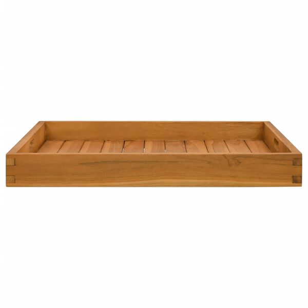 vidaXL Serveringsbrett 60x60 cm heltre teak