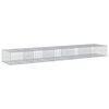 vidaXL Gabionkurv med deksel 500x100x50 cm galvanisert jern