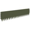 vidaXL Gjerdekant 10 pcs 103 x 25 cm St&aring;l Olivengr&oslash;nn