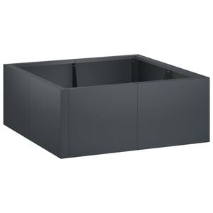 vidaXL St&oslash;ttemur 4 stk. 100 x 100 x 30 cm St&aring;l Antrasitt