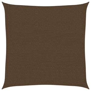 vidaXL Solseil 160 g/m&sup2; brun 2,5x2,5 m HDPE