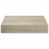 vidaXL Flytende vegghylle eik 23x23,5x3,8 cm MDF