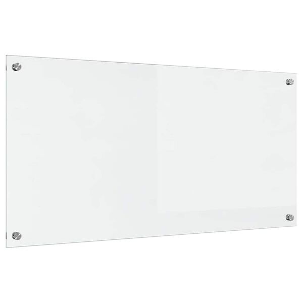 vidaXL Kjøkkenbakplate Gjennomsiktig 100 x 50 x 0,8 cm herdet glass