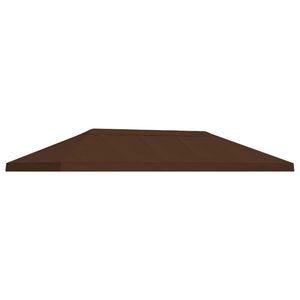 vidaXL Hagepaviljong kanopydeksel 6 x 3 m Brun Polyester 190