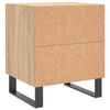 vidaXL Nattbord 2 stk sonoma eik 40x35x47,5 cm konstruert tre