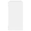 vidaXL Vegghyller kubeformet 4 stk hvit 30x15x30 cm