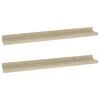 vidaXL Vegghyller 2 stk Sonoma eik 60x9x3 cm