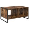 vidaXL Kaffebord R&oslash;yk Eik 80 x 50 x 40 cm Konstruert tre