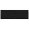 vidaXL TV-benk svart eik 80x31x25,5 cm konstruert tre