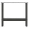 vidaXL Salongbordben antrasitt 2 stk 60x(42-43) cm st&aring;l