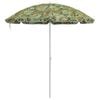 vidaXL Strandparasol grønn 263 x 263 x 272 cm Polyester og Metall