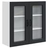 vidaXL Oppvaskmaskin-panel Kalmar Svart 80 x 31 x 80 cm Konstruert tre