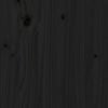 vidaXL Sengegavl svart 81x4x100 cm heltre furu