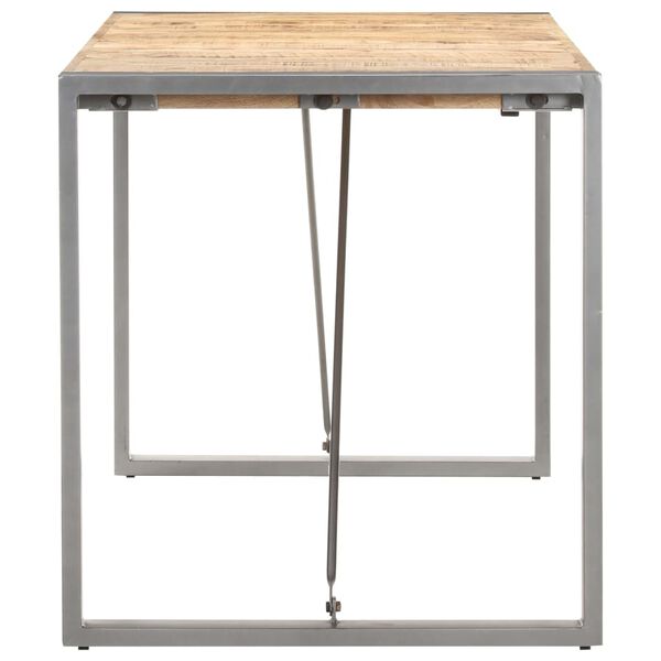 vidaXL Spisebord 140x70x75 cm grov heltre mango