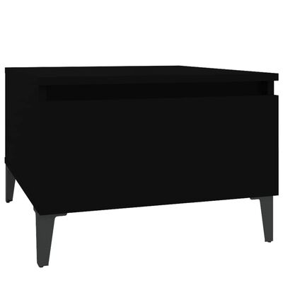 vidaXL Sidebord svart 50x46x35 cm konstruert tre