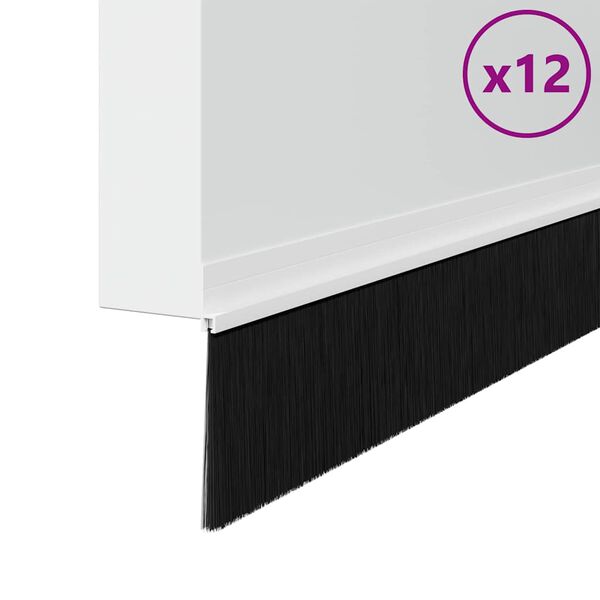 vidaXL Selvh&auml;ftende d&oslash;rb&oslash;rstetninger 12 pcs Hvit 100 cm