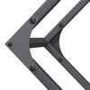 vidaXL Vedstativ antrasitt 100x25x100 cm kaldvalset st&aring;l