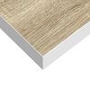 vidaXL Flytende vegghyller 4 stk eik og hvit 40x23,5x3,8 cm MDF