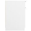 vidaXL Skrivebordskap hvit 33,5x50x75 cm konstruert tre