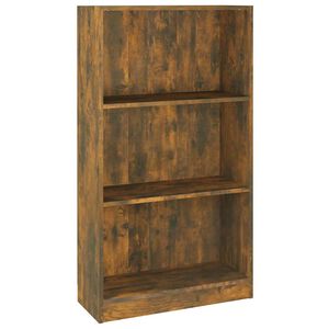 vidaXL Bokhylle r&oslash;kt eik 60x24x109 cm konstruert tre