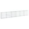vidaXL Gabionkurv med deksel 600x50x100 cm galvanisert jern