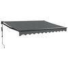 vidaXL Automatisk uttrekkbar markise antrasitt 3x2,5 m
