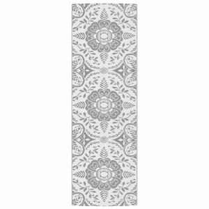 vidaXL Uteteppe ARAKIL lysegr&aring; 80x250 cm PP