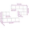 vidaXL TV Enheter Veggmontert 4 pcs Artisan Eik Konstruert tre