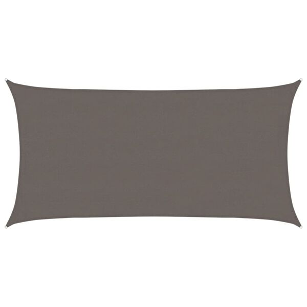 vidaXL Solseil 160 g/m&sup2; antrasitt 4x7 m HDPE