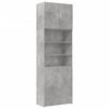 vidaXL Highboard betonggr&aring; 80x42,5x249 cm konstruert tre