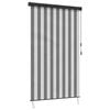vidaXL Rullegardin Antrasitt og Hvit 180 x 250 cm Stoff og Aluminium