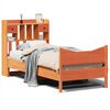vidaXL Sengeramme uten madrass voksbrun 75x190 cm heltre furu