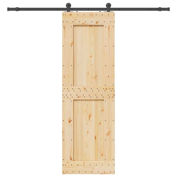 vidaXL Skyved&oslash;r med monteringstilbeh&oslash;r 70x210 cm heltre furu