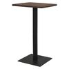 vidaXL Bistrobord m&oslash;rk aske 70x70x107 cm