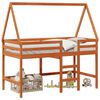 vidaXL Hemsengeramme VoksBrun 90 x 190 cm Massiv furu