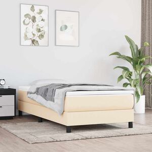vidaXL Pocketfj&aelig;rmadrass medium kremhvit 80x200x20 cm stoff