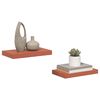 vidaXL Vegghylle Veggmontert 2 pcs R&oslash;d 40 x 23,5 x 4 cm Konstruert tre