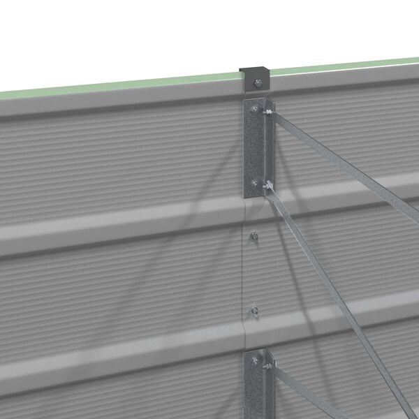 vidaXL Plantekassed Pastellgr&oslash;nn 480 x 50 x 45 cm Galvanisert St&aring;l