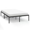 vidaXL Sengeramme i metall svart 135x190 cm