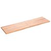 vidaXL Bordplate lysebrun 180x50x(2-4) cm behandlet heltre eik