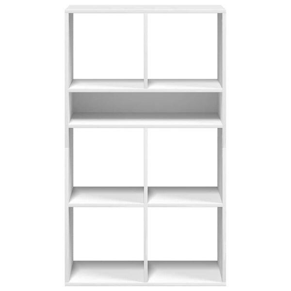 vidaXL Bokhylle hvit 66x31x112 cm konstruert tre