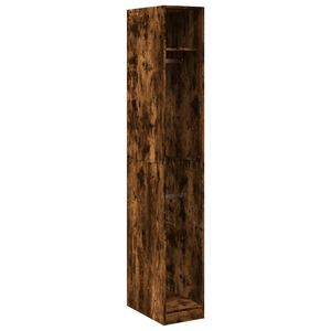 vidaXL Garderobe r&oslash;kt eik 30x50x200 cm konstruert tre