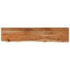 vidaXL Vegghylle 120x20x2,5 cm rektangul&aelig;r heltre akasie naturlig kant