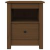 vidaXL Nattbord honningbrun 40x35x49 cm heltre furu