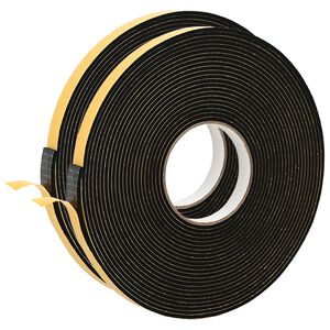vidaXL Selvklebende skum tape 2 stk. Svart 20mm x 10m CR skum