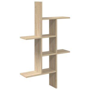 vidaXL Vegghylle Sonoma eik 61 x 15 x 102 cm Konstruert tre
